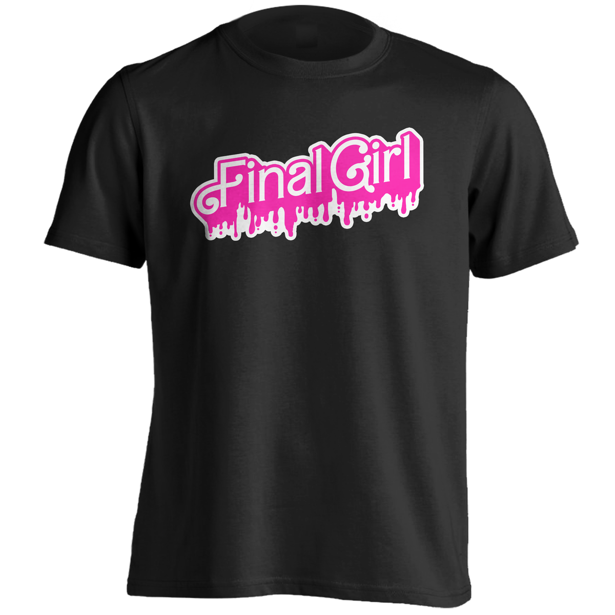 melt the lady logo gross shirt pink Final Girl x Barbie | T-shirt 
