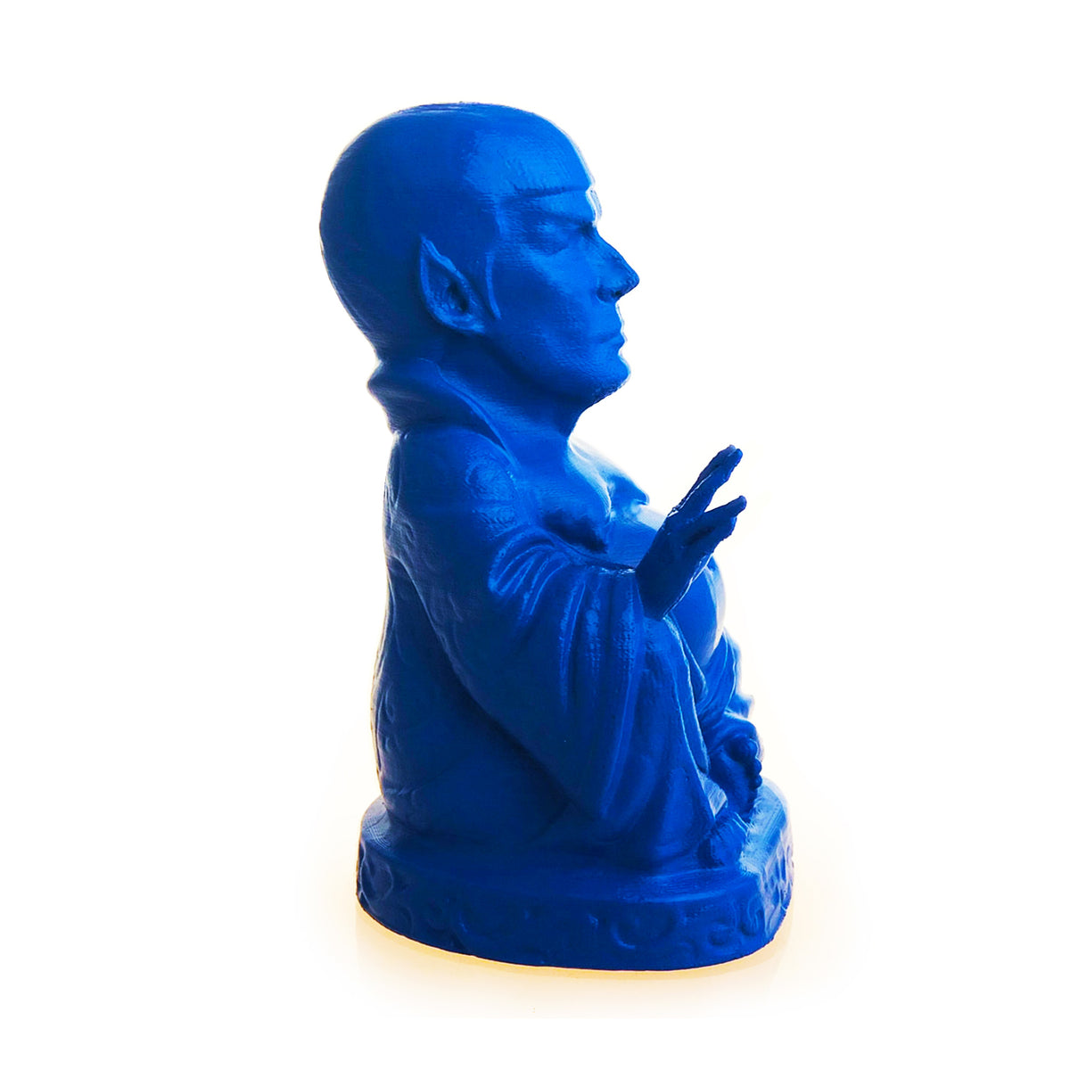 Spock Buddha | Blue Metal Flake Paint – 3D Printing by Muckychris