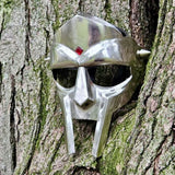MF Doom Cosplay Mask - Steel & Leather