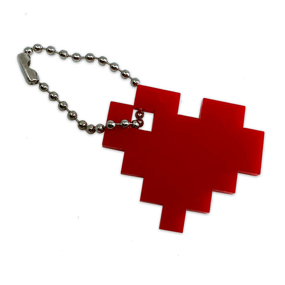 8 Bit Heart Logo | Keychain