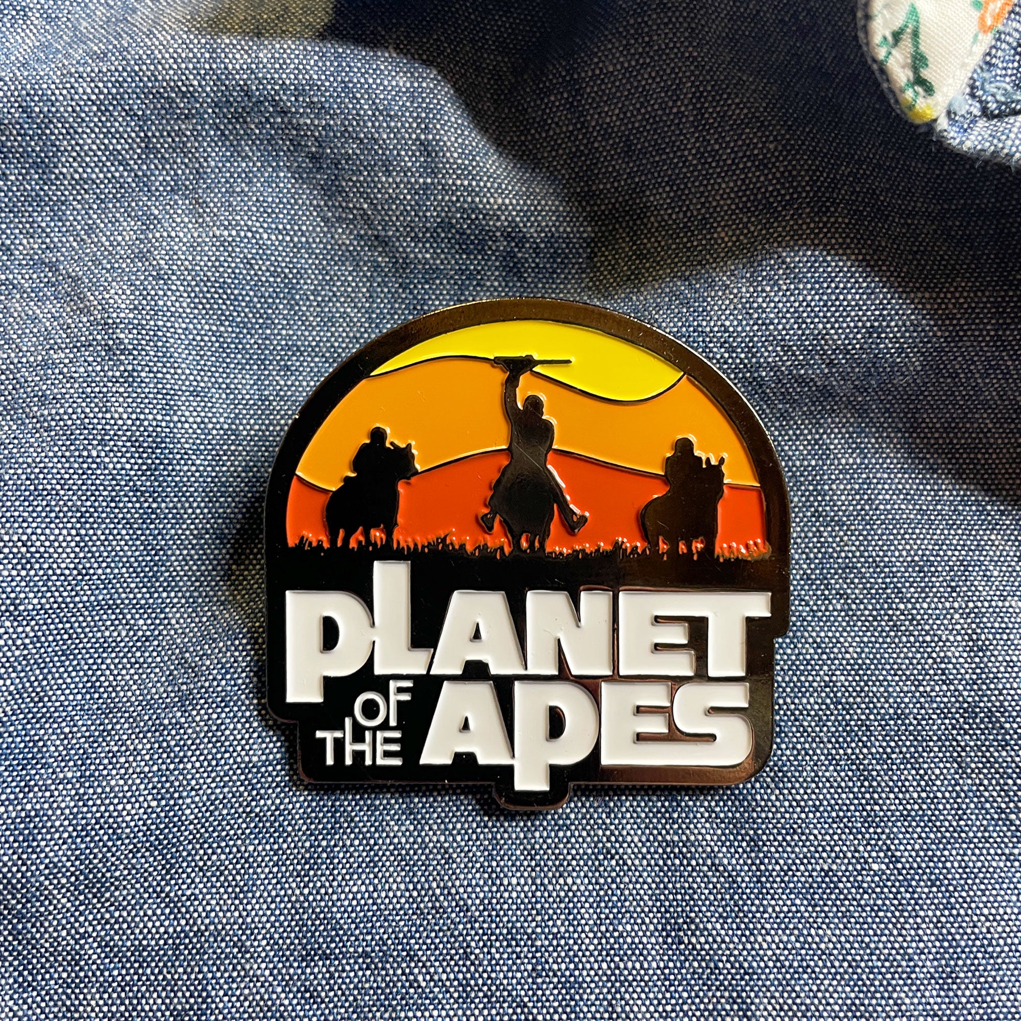 Pin Apess Planet of the Apes | Orange Sunset | Enamel Pin – 3D Printing by Muckychris