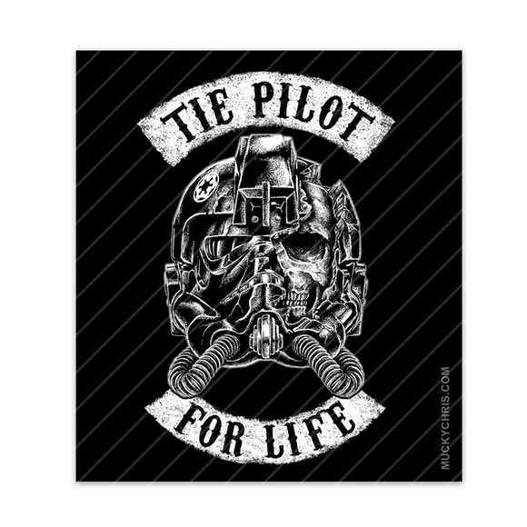 Tie Pilot for Life | Sticker