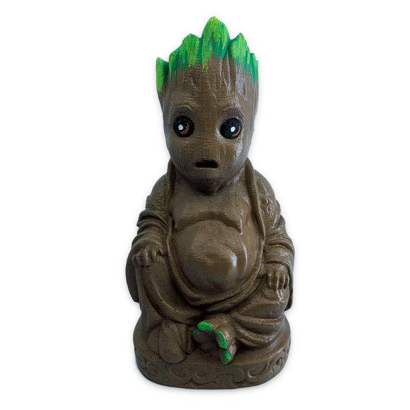 Baby Groot Buddha | Brown