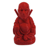 Deadpool Buddha w/ Unicorn Plushy Backpack | Crimson Red