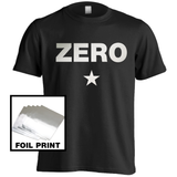 Smashing Pumpkins, Billy Corgan, ZERO Tee, Black T-Shirt with FOIL print